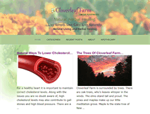 Tablet Screenshot of cloverleaffarmblog.com